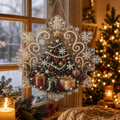 Christmas Pearl Diamond Painting Suncatcher Kit