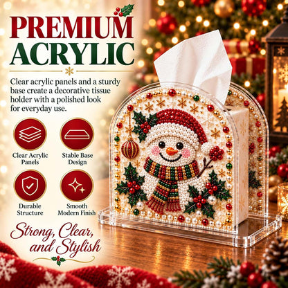 Christmas Diamond Painting Tissue Box Holder for Adults