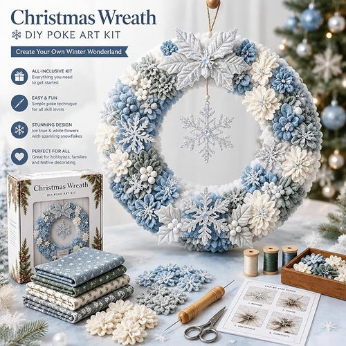 3D Fabric Poke Wreath DIY Kit
