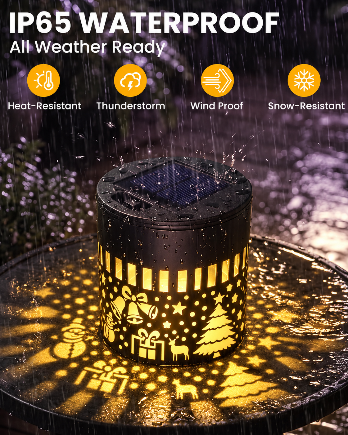 Taluxa™ Christmas Decorative Solar Projection Light, IP65 Waterproof